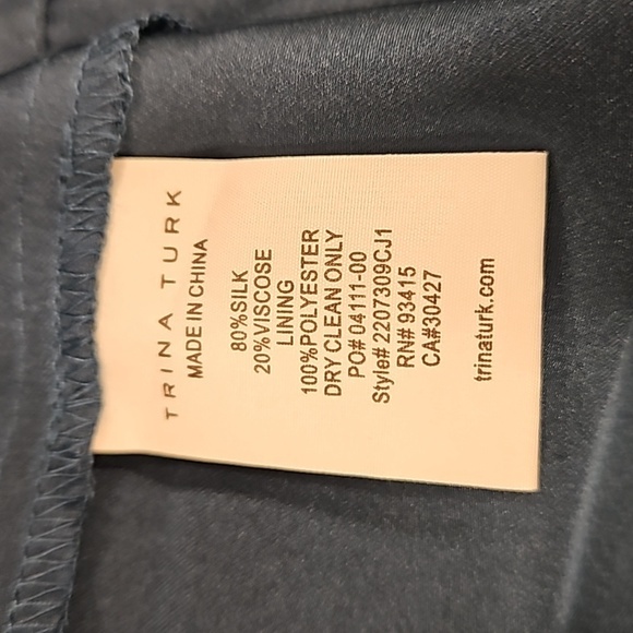 💕TRINA TURK💕 Tanaya Caftan Majestic Medallions Clip Jacquard XS *MISSING BELT* - Picture 13 of 13